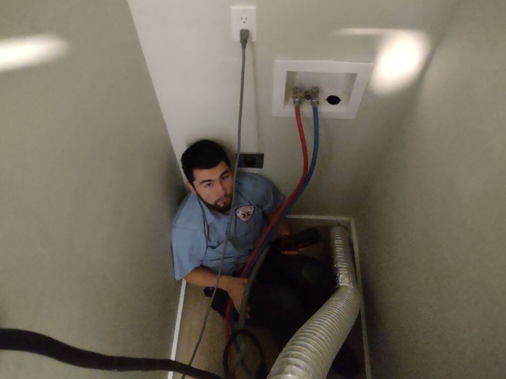 Chris performing a Dryer Repair